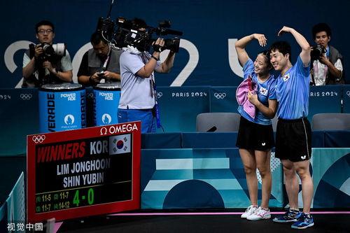 吃瓜韩国乒乓混双,吃瓜群众见证的激情对决